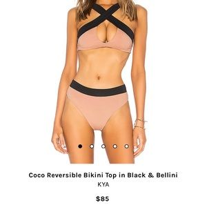 Revolve Coco Reversible Bikini Top in Black & Bellini
KYA. NWT. Size Medium.